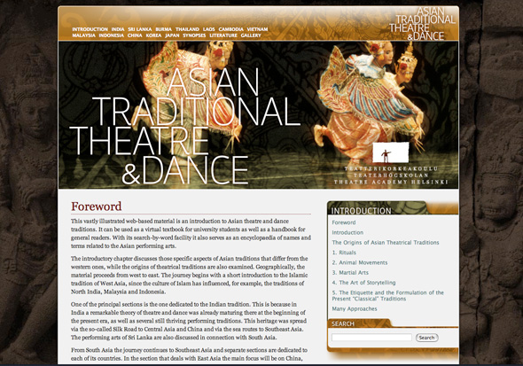 Asian Traditional Theatre and Dance